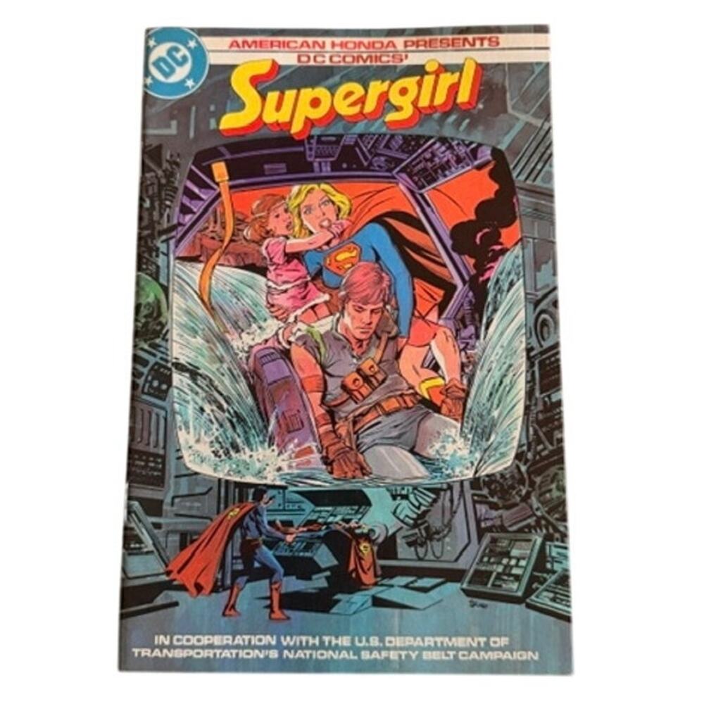 DC Comics Supergirl American Honda Safety Belt Promo Comic Book